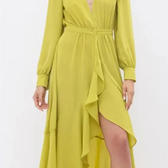 Chic Lime Green High Low Dress - Picture 3 of 6